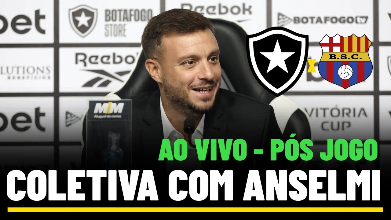 COLETIVA COM MARTÍN ANSELMI AO VIVO - DIRETO DO ESTÁDIO - COLETIVA DO BOTAFOGO AO VIVO