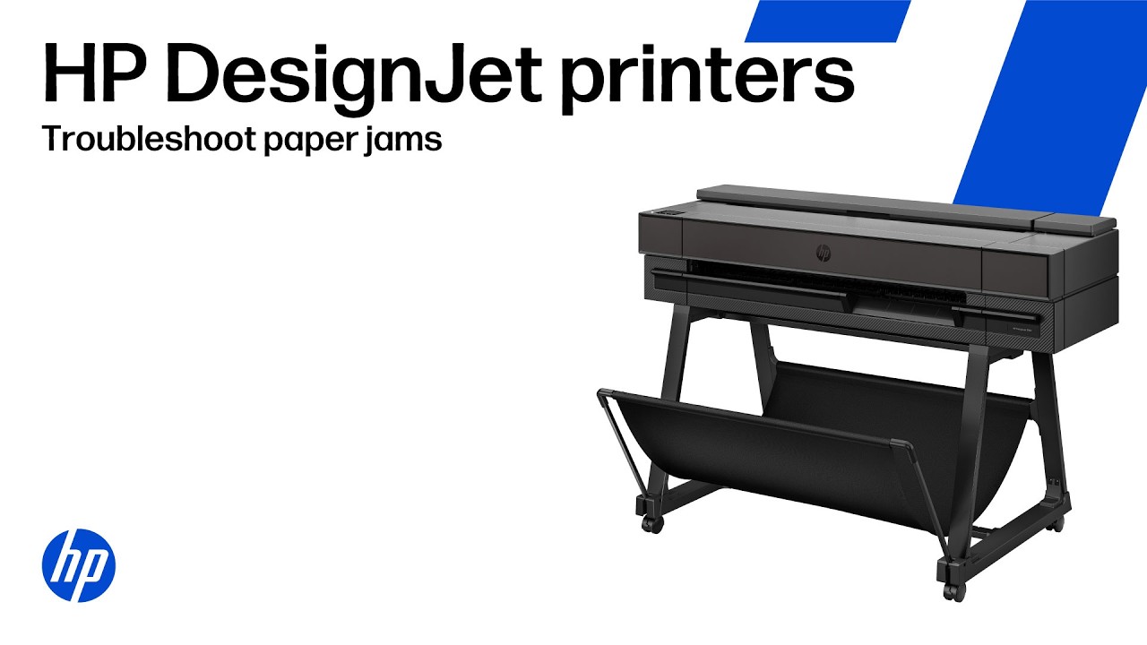 How to troubleshoot paper jams in the HP DesignJet T850/T858/T870/T950/XT950/T918 printer series