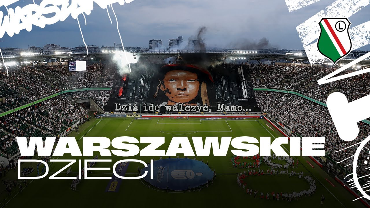 PATRIOTYCZNA OPRAWA MECZU NA LEGII - 80. ROCZNICA POWSTANIA WARSZAWSKIEGO
