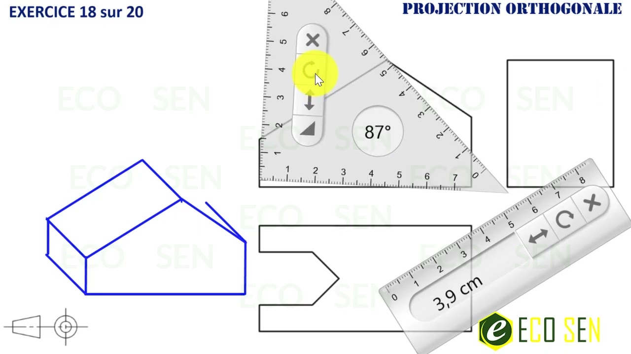 Projection Orthogonale 2 : Exercice 18 sur 20