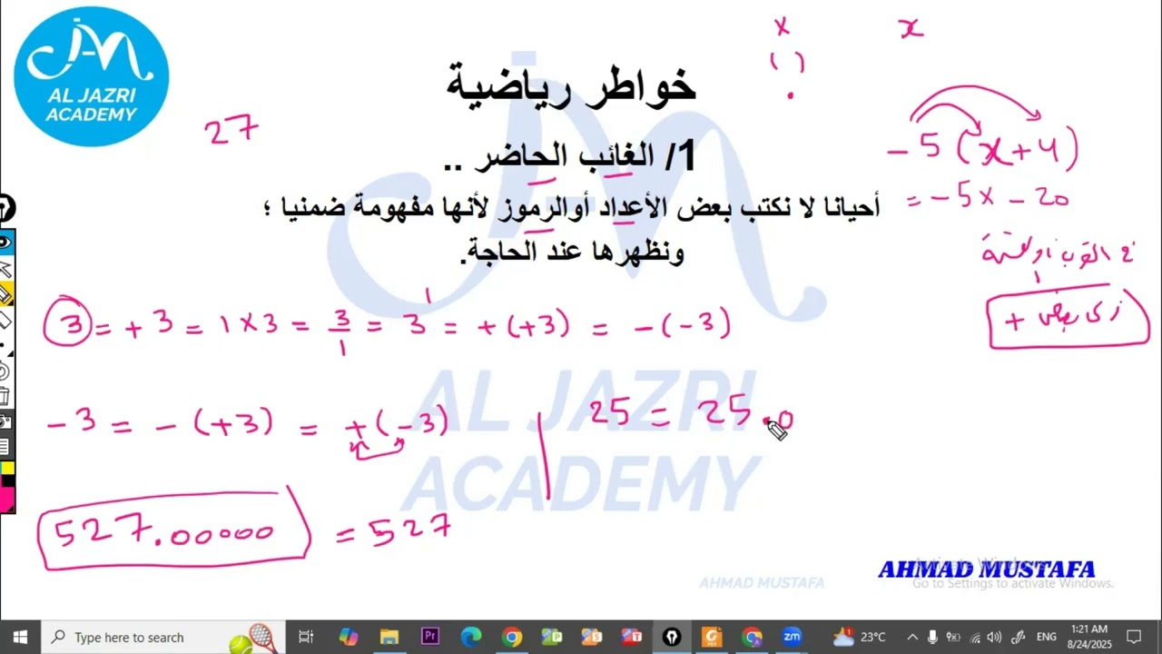 تأسيس رياضيات 1