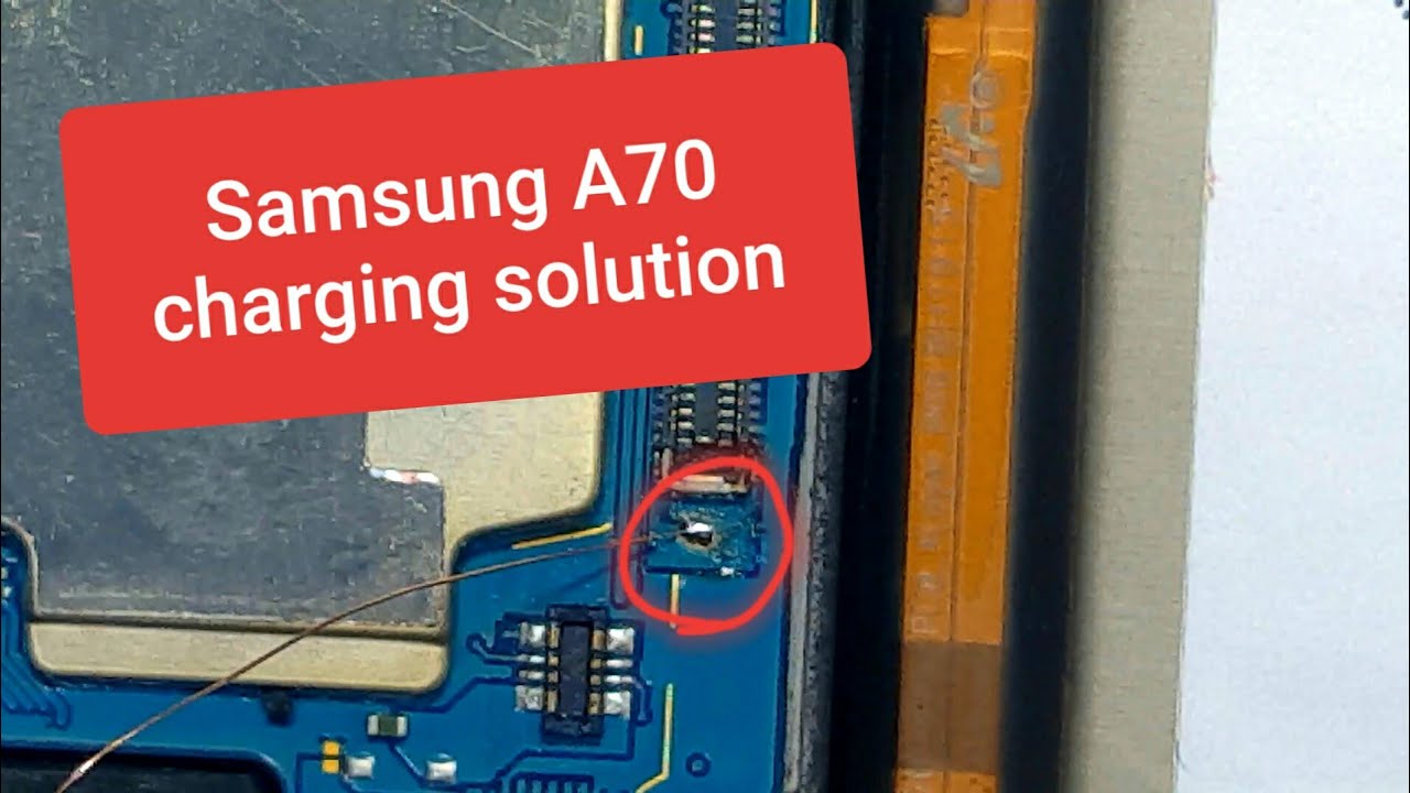 Samsung A70 charging solution by jumper  #fix #repair #samsung #solution