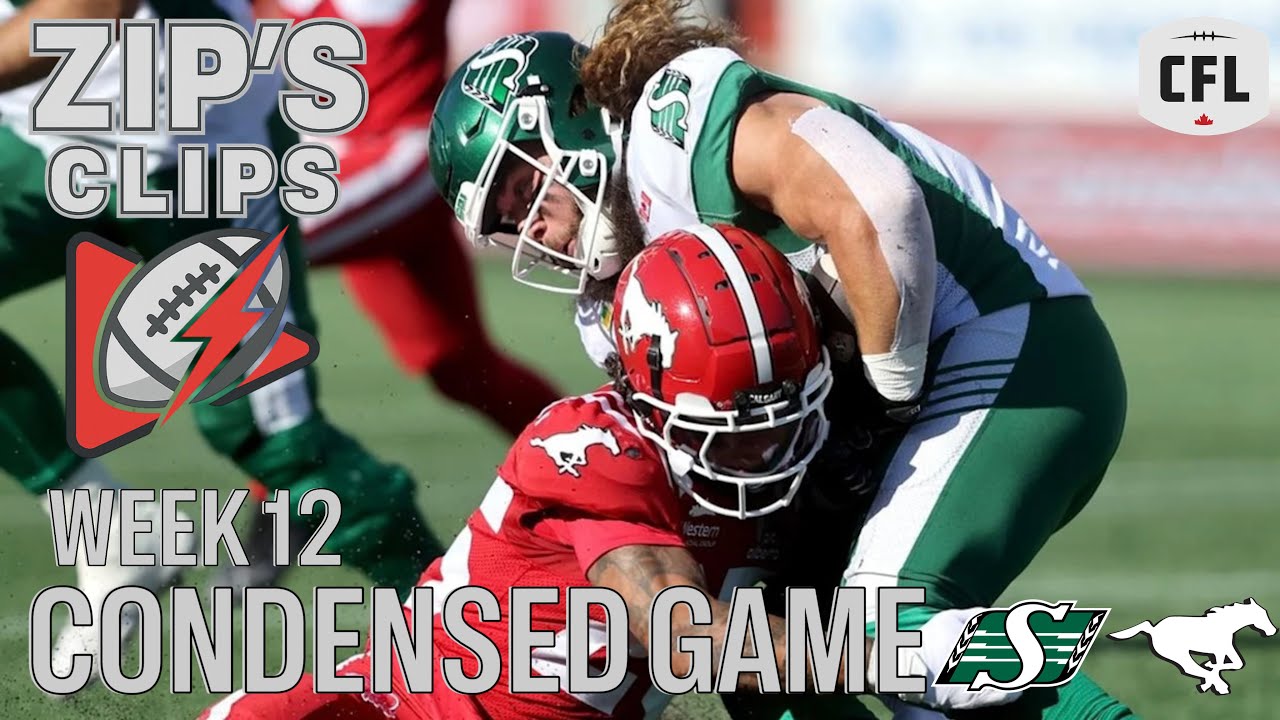 CFL 2025 Condensed Game Week 12 - Saskatchewan Roughriders at Calgary Stampeders