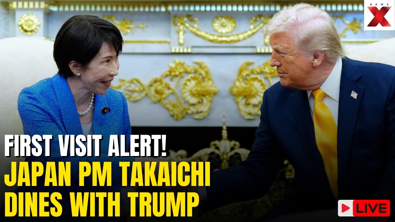 TRUMP-JAPAN PM DINE LIVE:U.S.-JAPAN TIES STRONGER THAN EVER! TRUMP AND TAKAICHI MEET