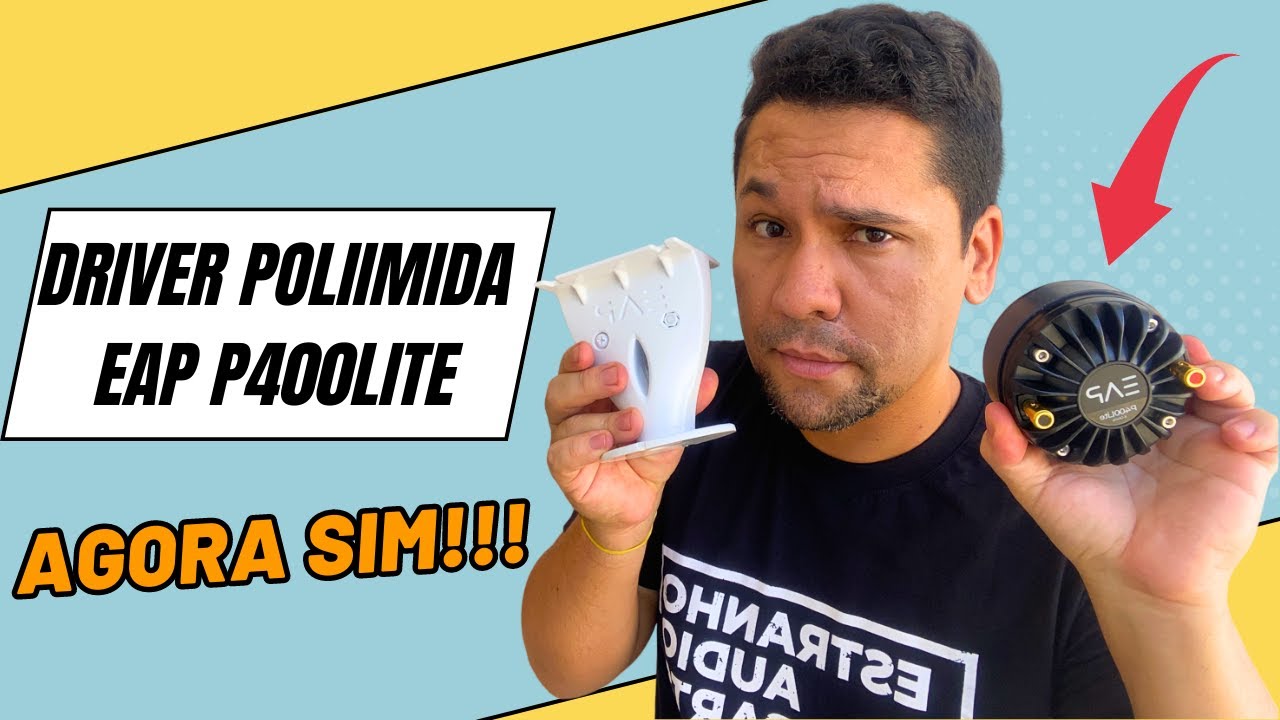 Novo Driver Poliimida EAP P400Lite 8 Ohms + Guia de ondas Branco EAP G90 eap