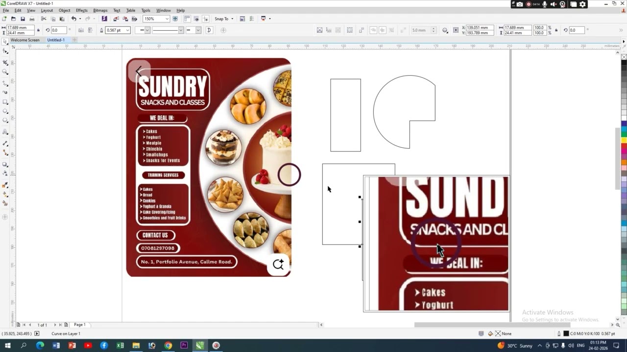 Poster design in Coreldraw