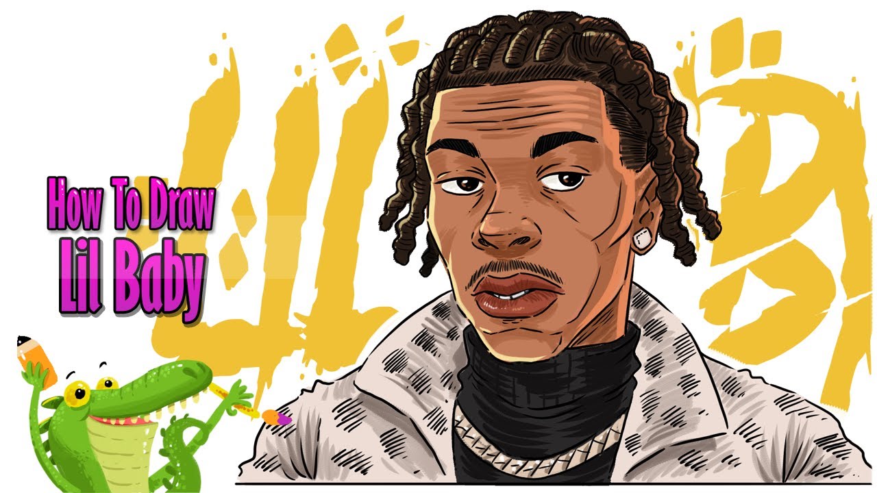 How to draw lil Baby step by step