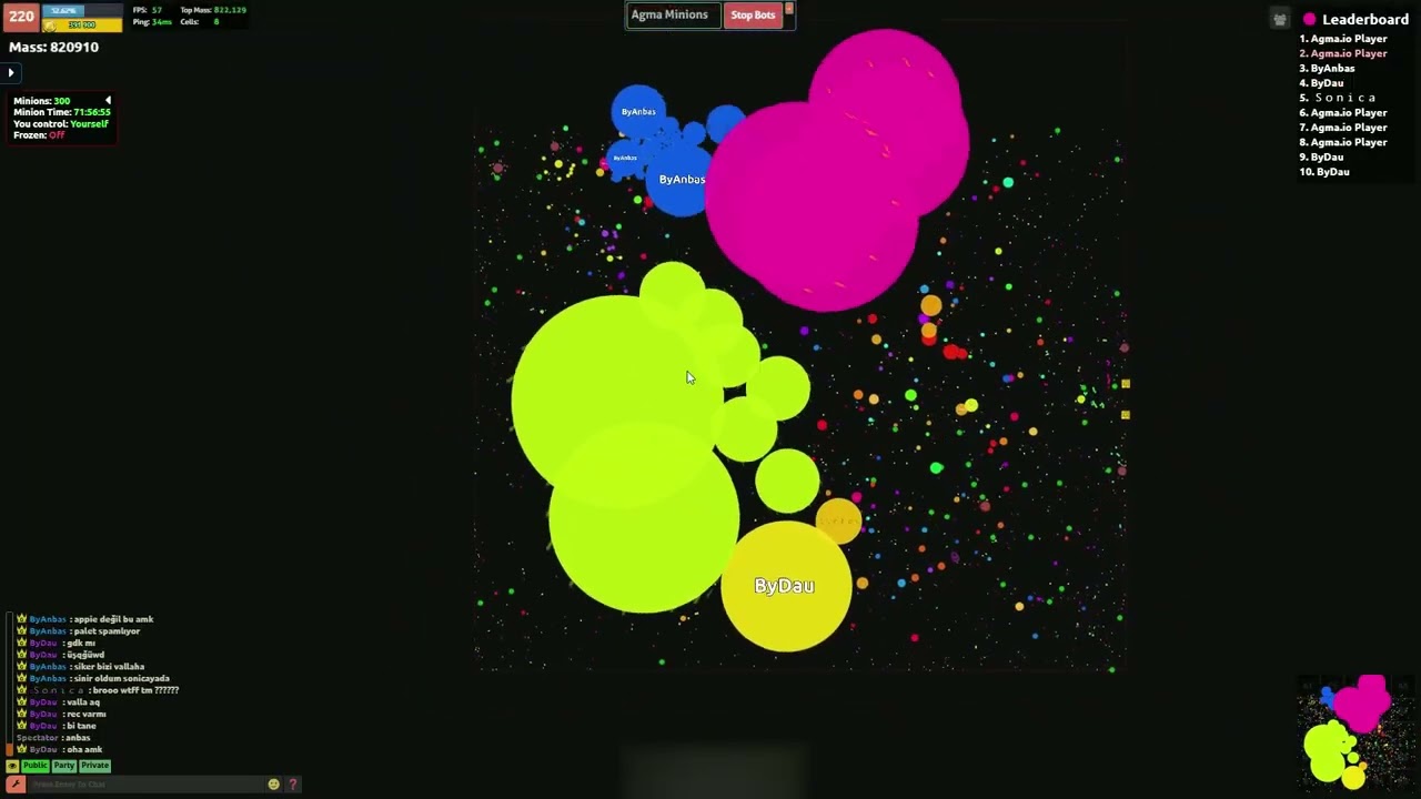 Agma.io - Crazy shi (power spam)
