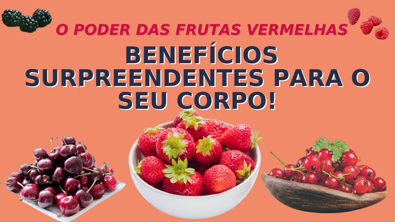 As 5 frutas vermelhas &eacute; poderosa para a sa&uacute;de.