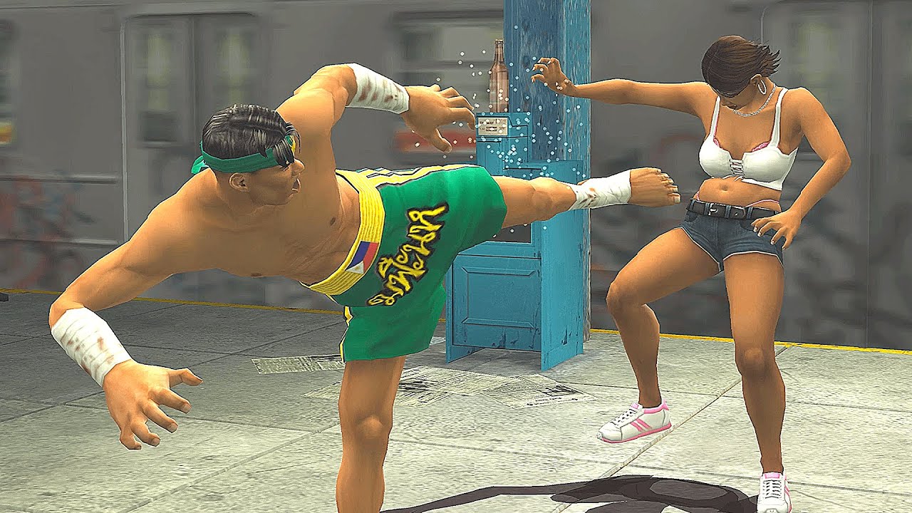 BRUTAL STREET FIGHTING 🔥 Def Jam Fight for NY 🔥 Santos VS Shaniqua