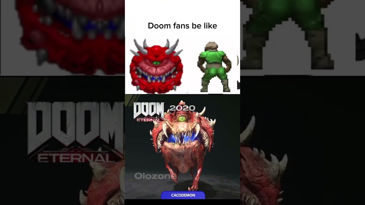 Doom fans when cacodemon isn't a lovely meatball  #doom #doomposting #gaming cr&eacute;dits:olozone