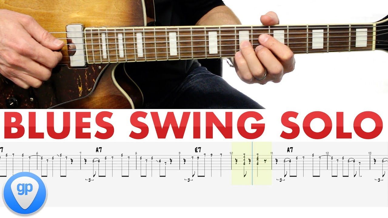 SOLO JUMP BLUES en LA (TABS + GP) dans le style Bill Jennings/ Charlie Christian