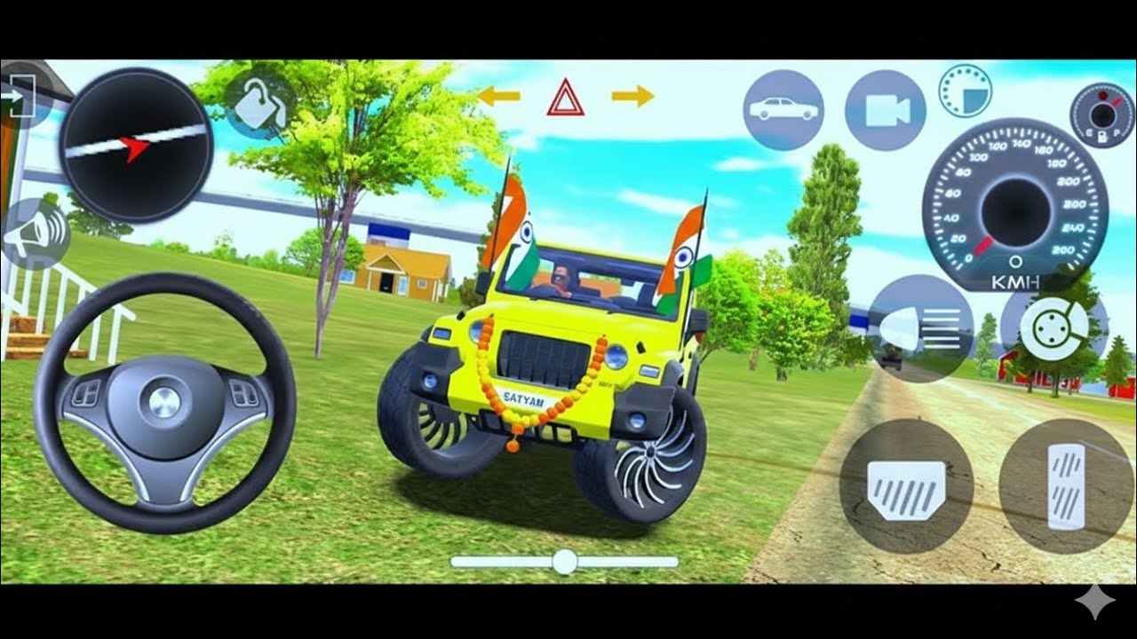 Modified Mahindra Thar 😈 (new car game) New song