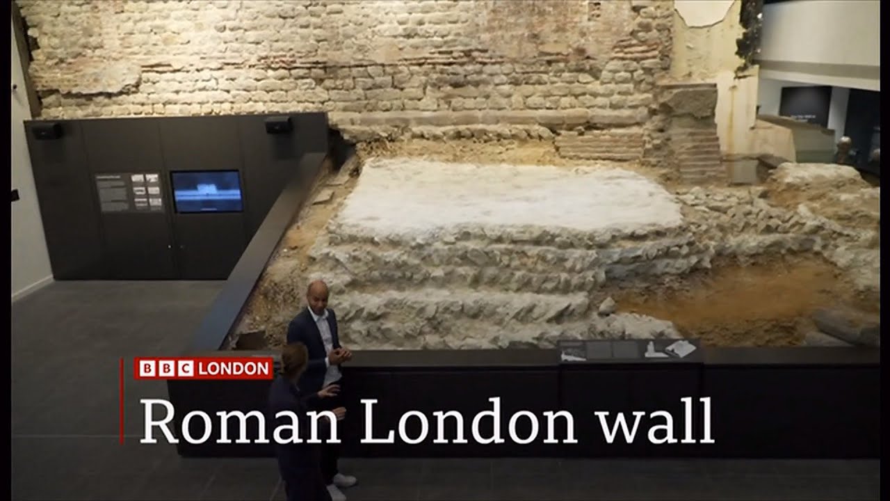 London Roman wall on display after 40 years hidden in basement (UK)