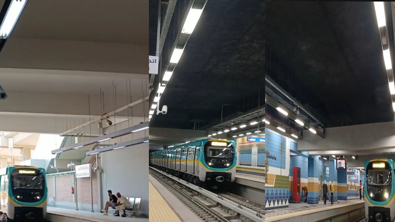 ال ٥ محطات الجديدة للمترو 🚆 الخط الثالث الأخضر الجديد رووووعة شاهد 🇪🇬👌🚆
