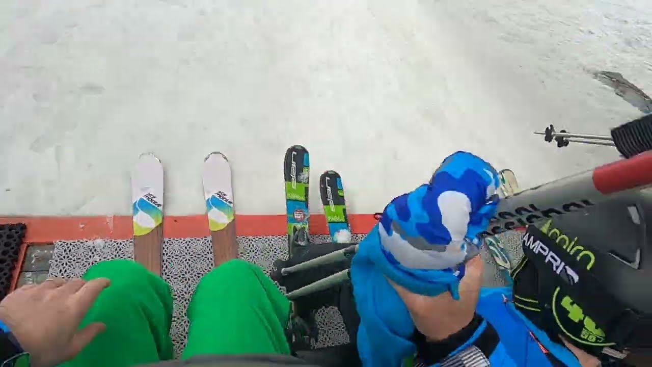 What Are CONVEYOR BELT Ski Lifts Like? Palafour Ski with Young Sons – GoPro HD POV Tignes
