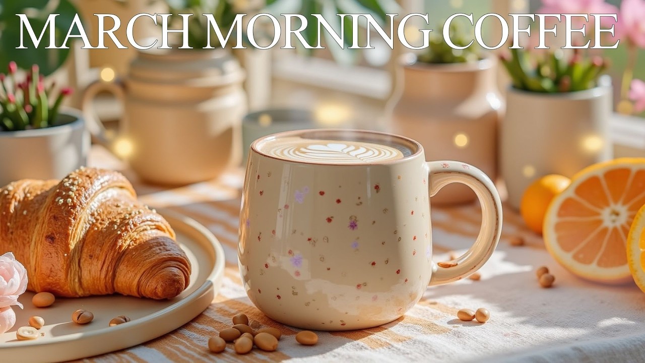 March Morning Coffee ☕ Positive Energy Jazz Piano & Relaxing Bossa Nova for Focus