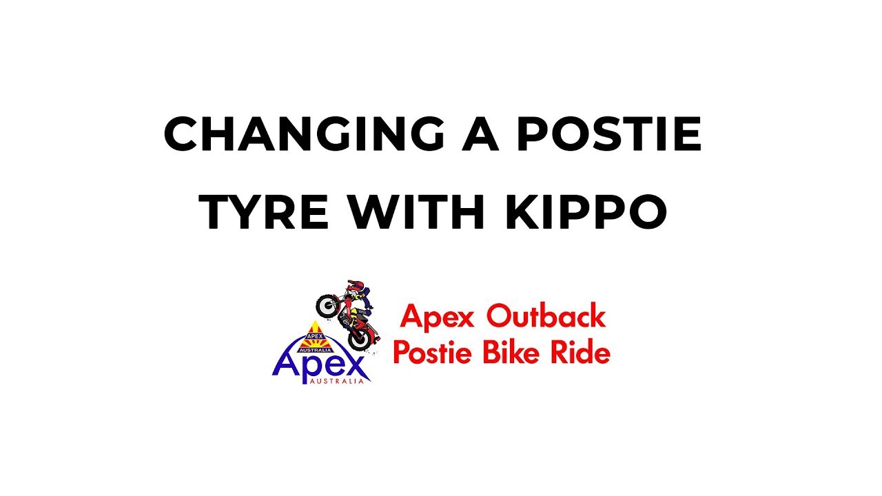 Changing a Postie Bike Tyre
