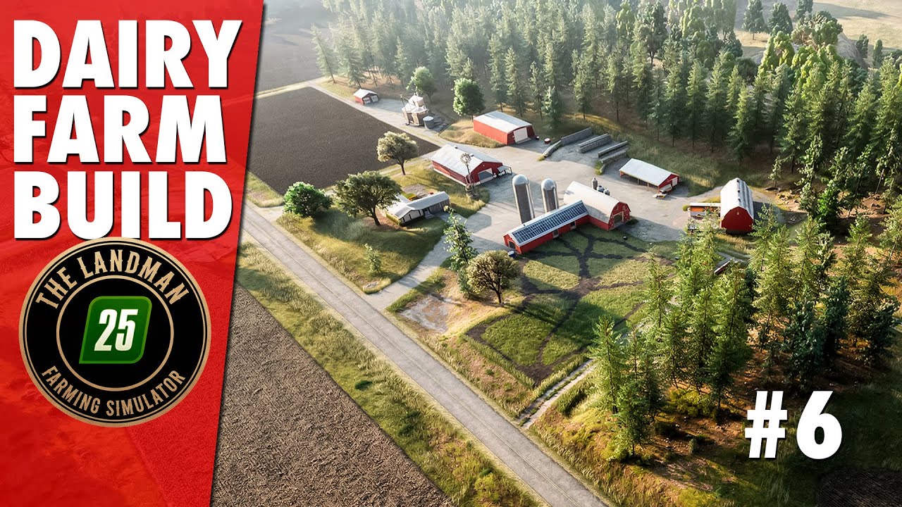 Build Your Dairy Farm! Small-Scale US Build for The Landman #fs25