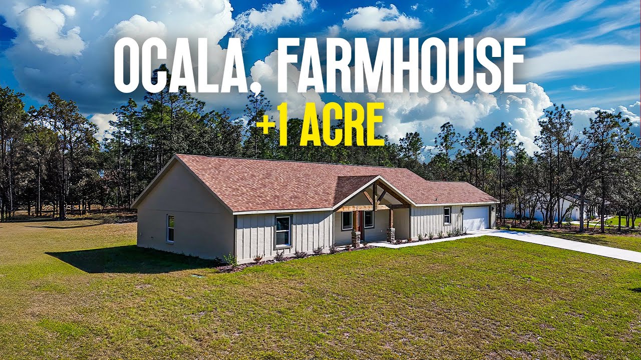Brand New Home on 1+ Acre in Florida | Low HOA | Move-In Ready!