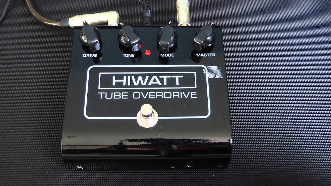 Hiwatt, Tube Overdrive pedal demo, Msm workshop