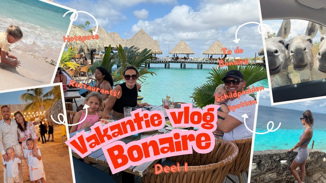 Onze eerste dagen op Bonaire met kids 🌴 | Eten, hotspots & eiland vibes (deel 1)