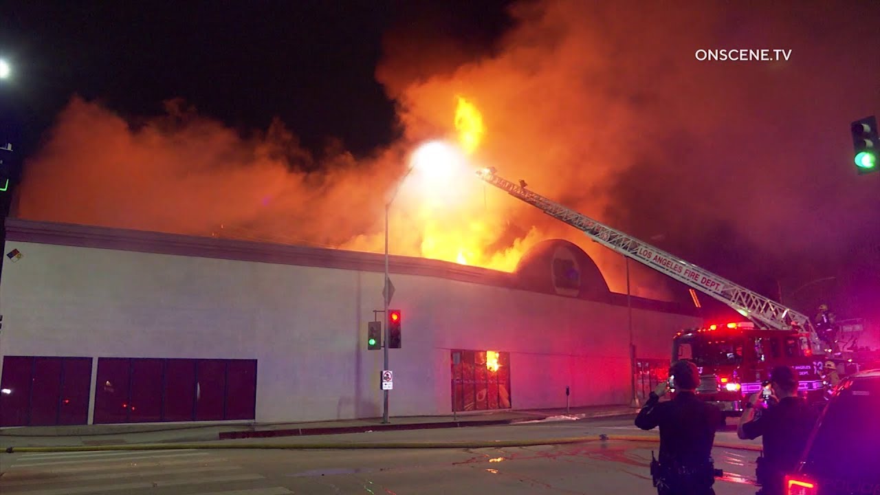 Fire Rips Through 99 Cents Only Store In Culver City