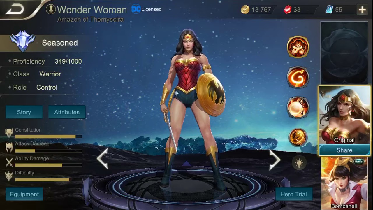 ROV : All DC Heroes and Skin