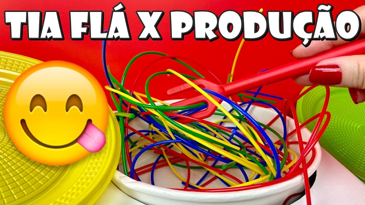 Caça Ao Macarrão! Tem Que Ter Habilidade. Tia Flá X Produção
