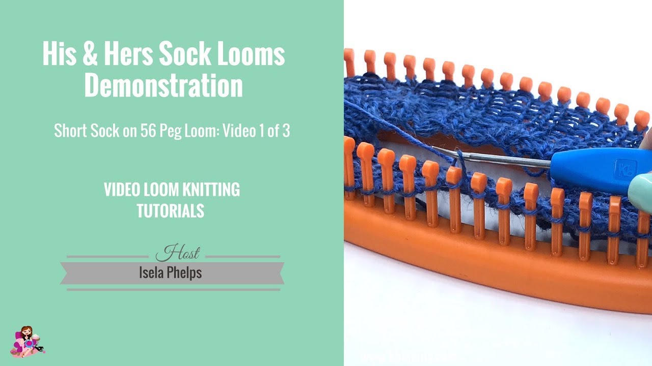 Loom knitting socks: Video 1 of 3.