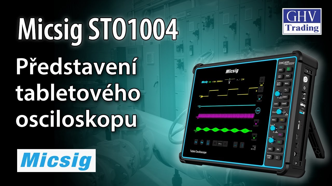 Micsig STO1004 - Představen&iacute; nov&eacute;ho tabletov&eacute;ho osciloskopu