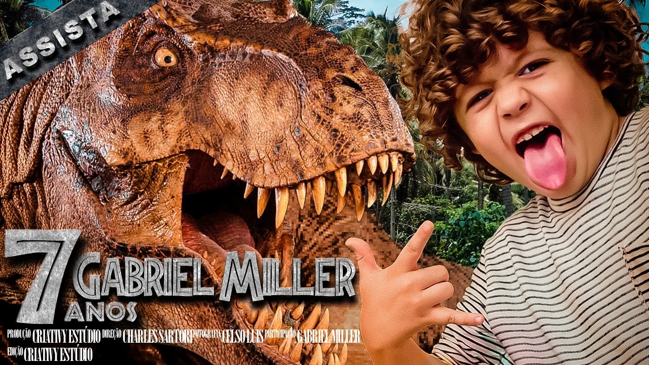 DINOSSAUROS invadem a festa de Gabriel Miller - Carinha de Anjo