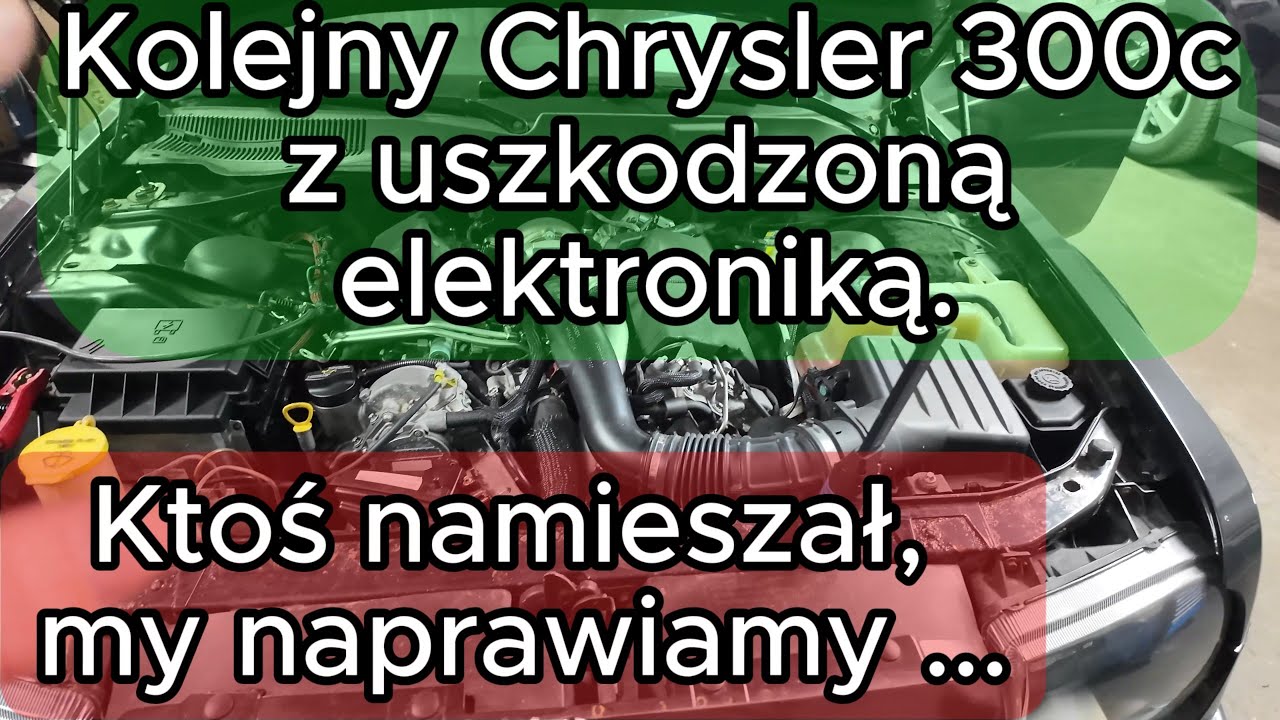Kolejny Chrysler 300c z uszkodzoną elektroniką. Ktoś namieszał, my naprawiamy ...