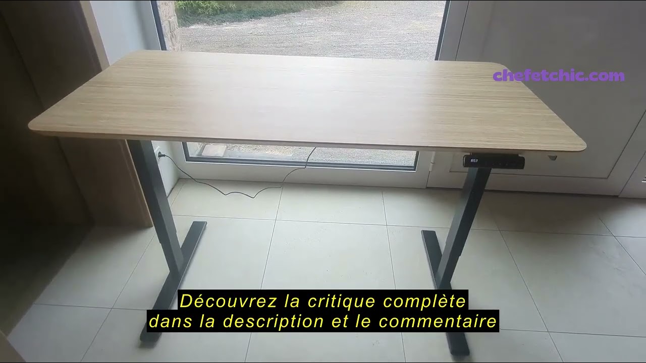 Avis sur la FlexiSpot Bureau Assis Debout Électrique à 2 Moteurs Charge 100kg, Bureau Réglable en Ha