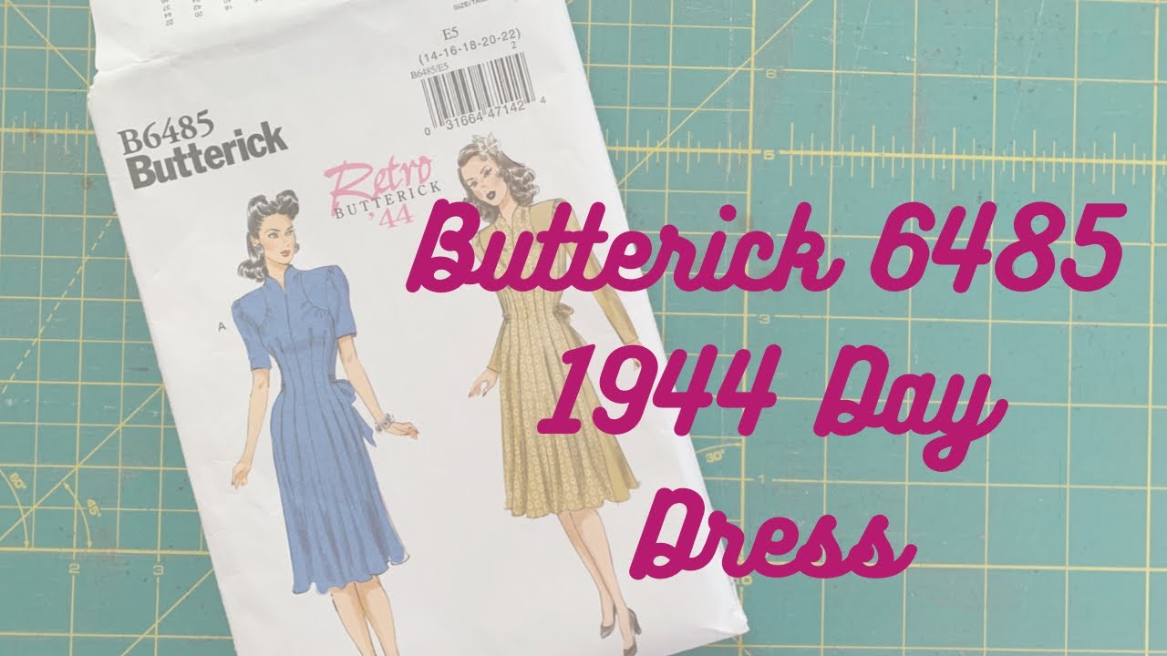 Butterick 6485: 1944 Day Dress