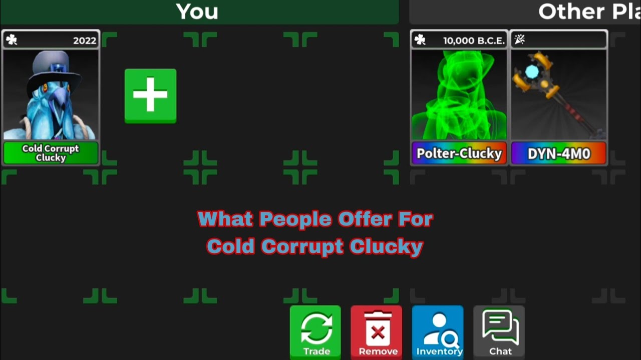 What People Offer For Cold Corrupt Clucky || 🔪Survive The Killer