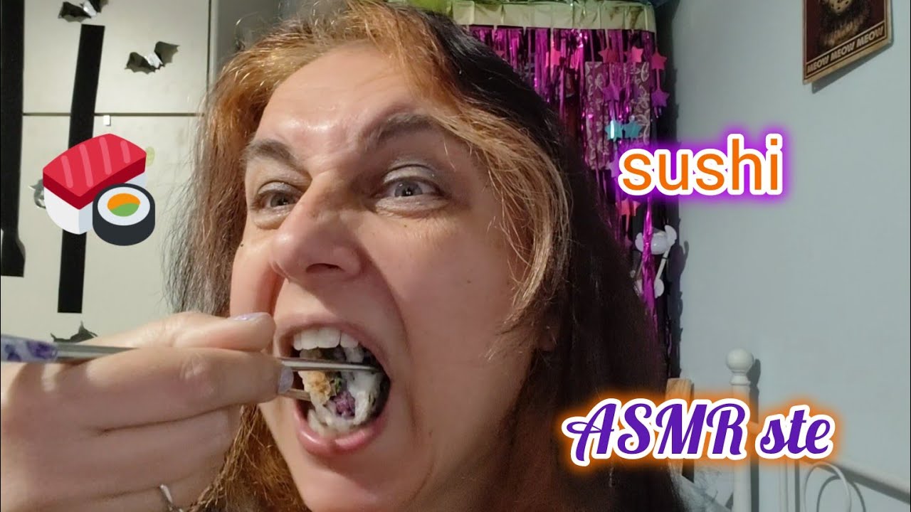 Finalmente un video sushi ASMR mukbang eating  sounds