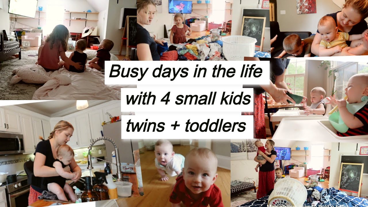 mom of 4 small kids vlog // twins and toddlers // busy mom life