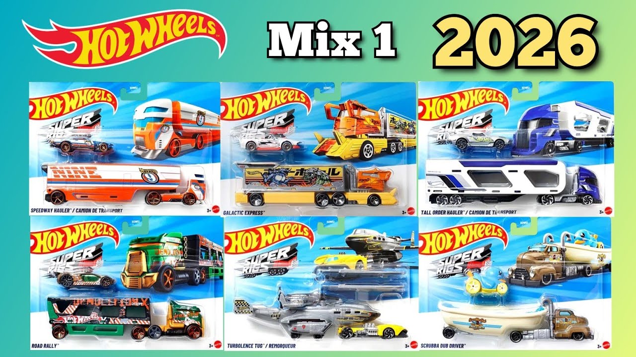 Hot Wheels 2026 Super Rigs Mix 1