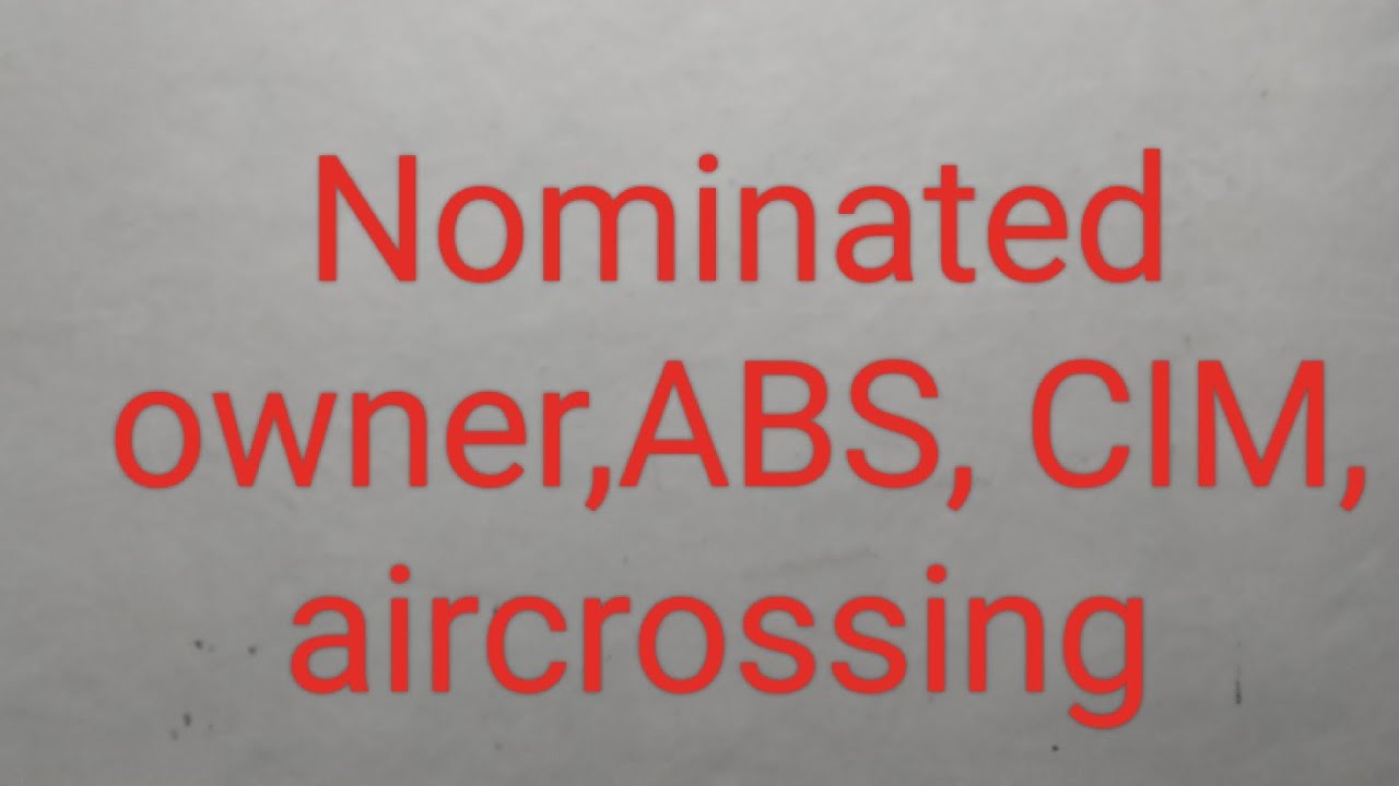 Nominated owner,ABS,CIM,aircrossing,DGMS comes under labour & employment ministry