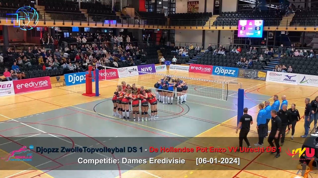 Volleybal Dames Eredivisie: Djopzz Zwolle Topvolleybal D1 - De HP Enzo VV Utrecht D1 [06-01-2024]