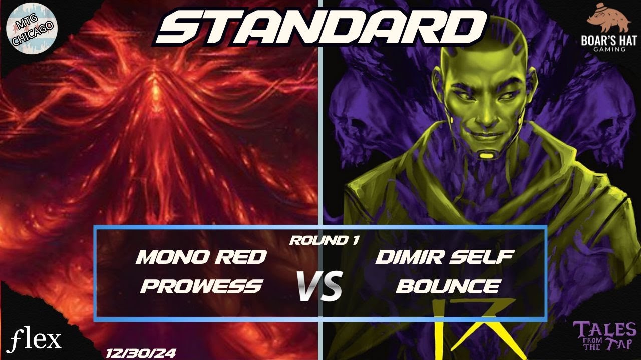 Mono Red Prowess VS Dimir Self Bounce [MTG Standard Round 1]