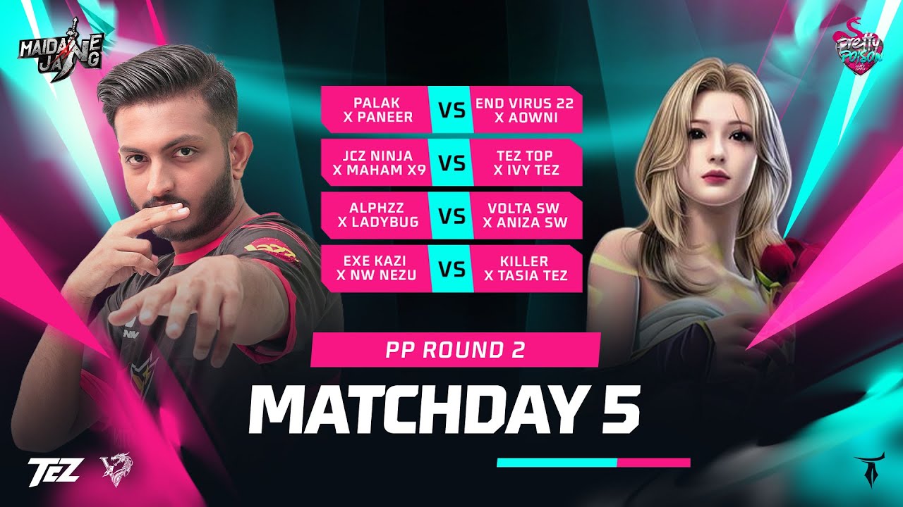 🔥DAY 5 || ROUND 2 || PRETTY POISON || MAIDAN-E-JUNG🎮