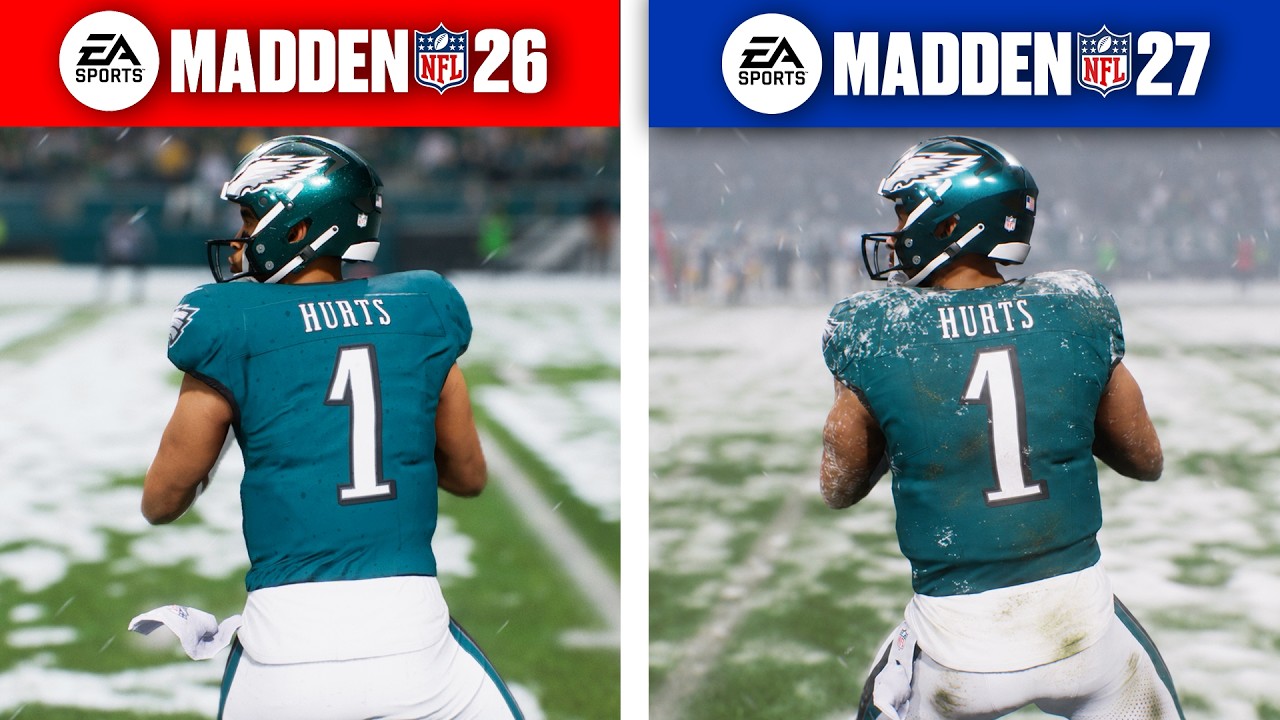 Madden 27 vs Madden 26 - Side by Side Comparison!