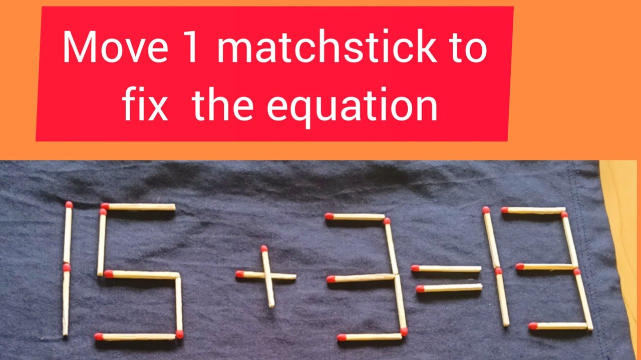 can you fix these matchstick equations ?🧩🌟🎯🧩#IQtest#braintest#braingame#livemathquiz