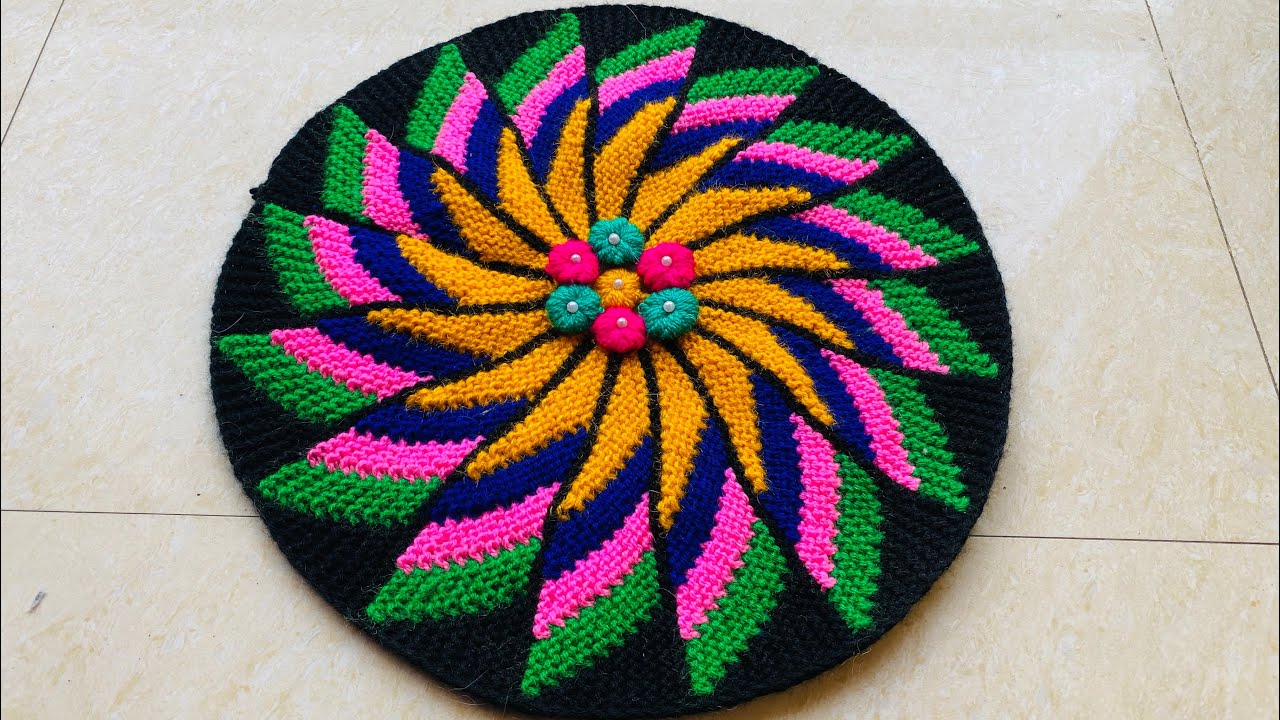 13 कली मे 3D पायदान बनाए बहुत आसानी से ॥ very easy and simple 3D doormat design
