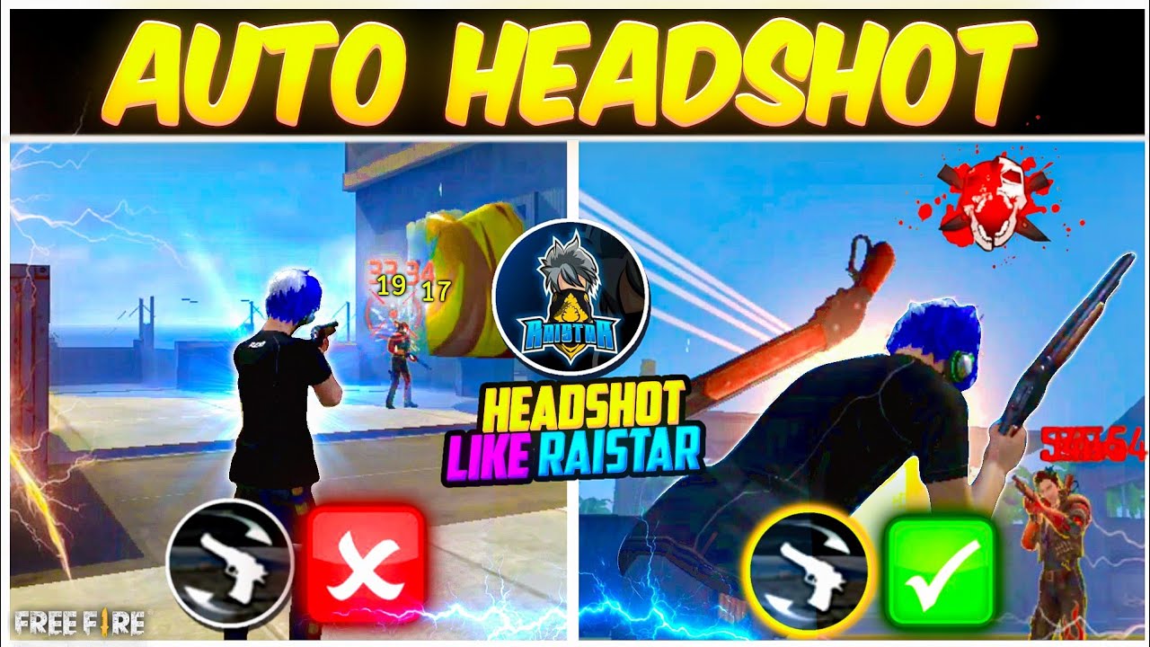 How To Do Switch Button Headshot 🔥🤯 In Free Fire | @RaiStar  Headshot Tricks 