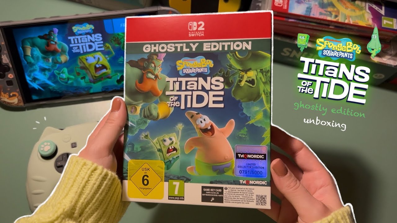 Spongebob titans of the tide ghostly edition unboxing