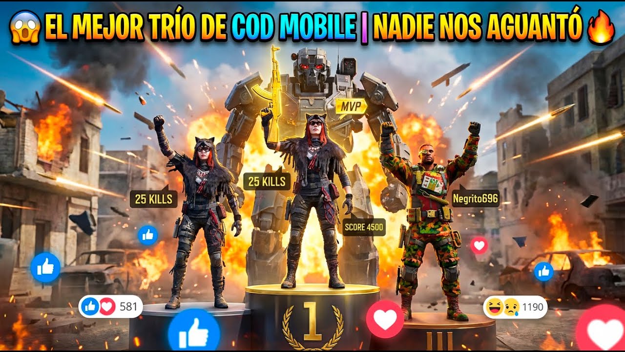 😱 EL MEJOR TRÍO DE COD MOBILE | NADIE NOS AGUANTÓ 🔥