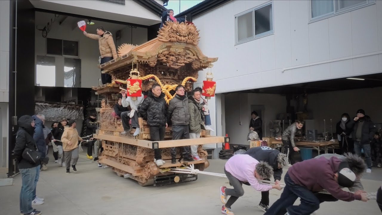 深井澤町だんじり餅つき 敷地内曳行 | 令和8年1月11日